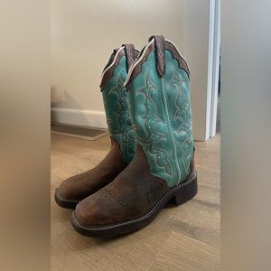 Teal Justin Gypsy Boots